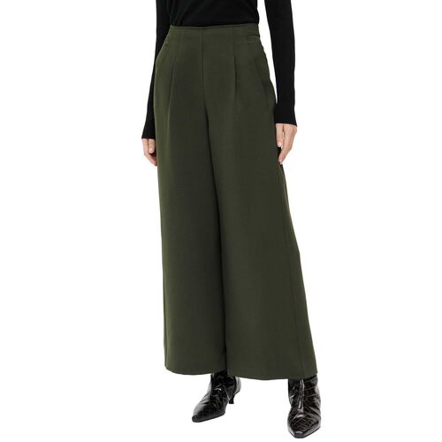 Veronika Maine Double Weave Wide Cropped Pant